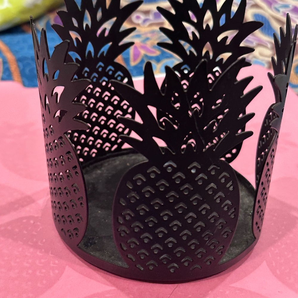 Bath & Body Works Black Pineapple Candle Holder